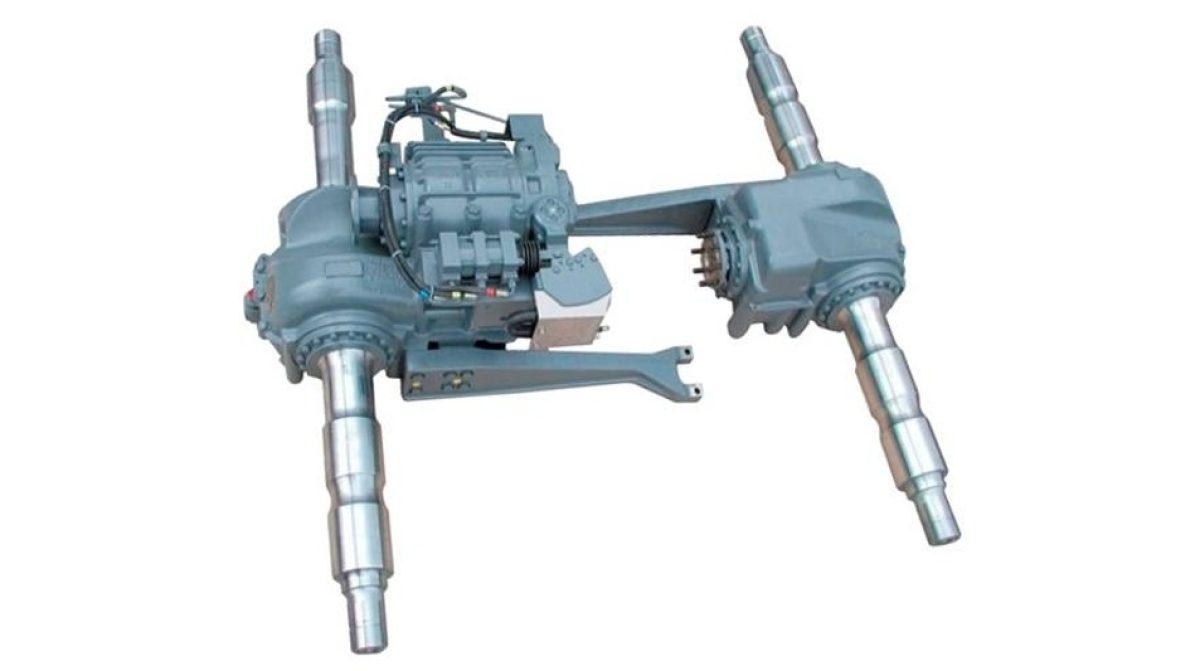 Helical bevel gearbox shiftable reverse